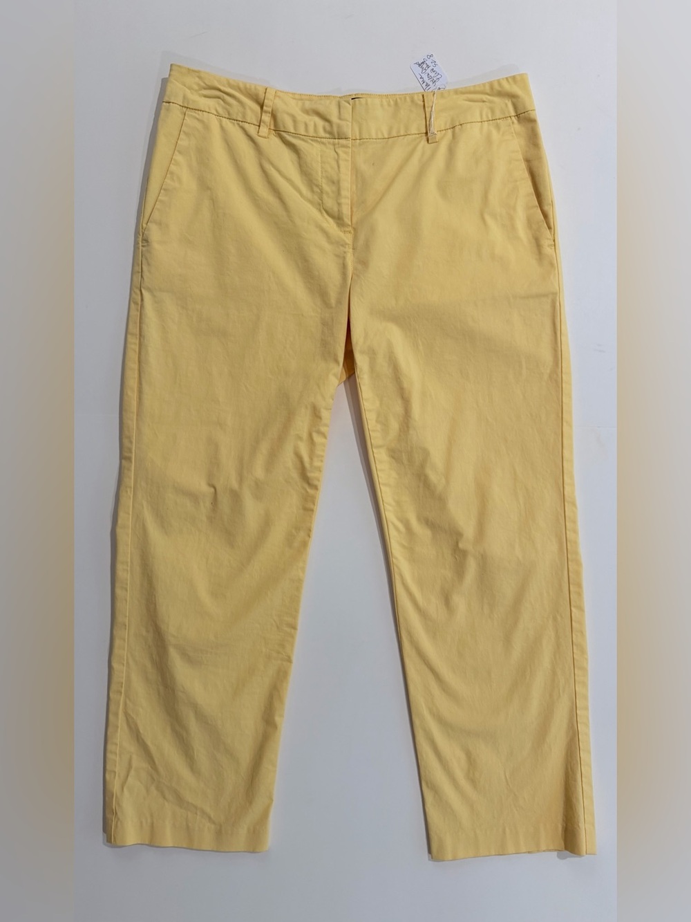 Nautica Yellow Cropped Chino Pants Size 8 Preppy Capri